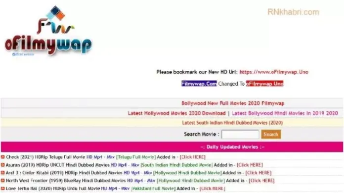 Ofilmywap Bollywood Free HD Movies Download Website