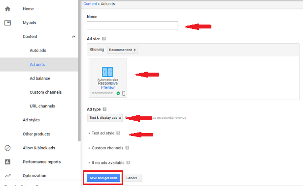 How to Create AdSense Ad Unit and put Ads in Blog