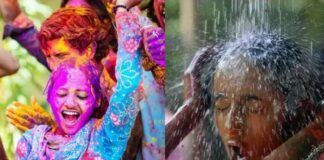 After Playing Holi Bathing Tips